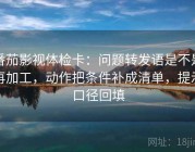 番茄影视体检卡：问题转发语是不是再加工，动作把条件补成清单，提示口径回填