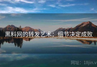 黑料网的转发艺术：细节决定成败
